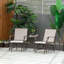 Outsunny Outdoor Glider Chairs With Coffee Table
