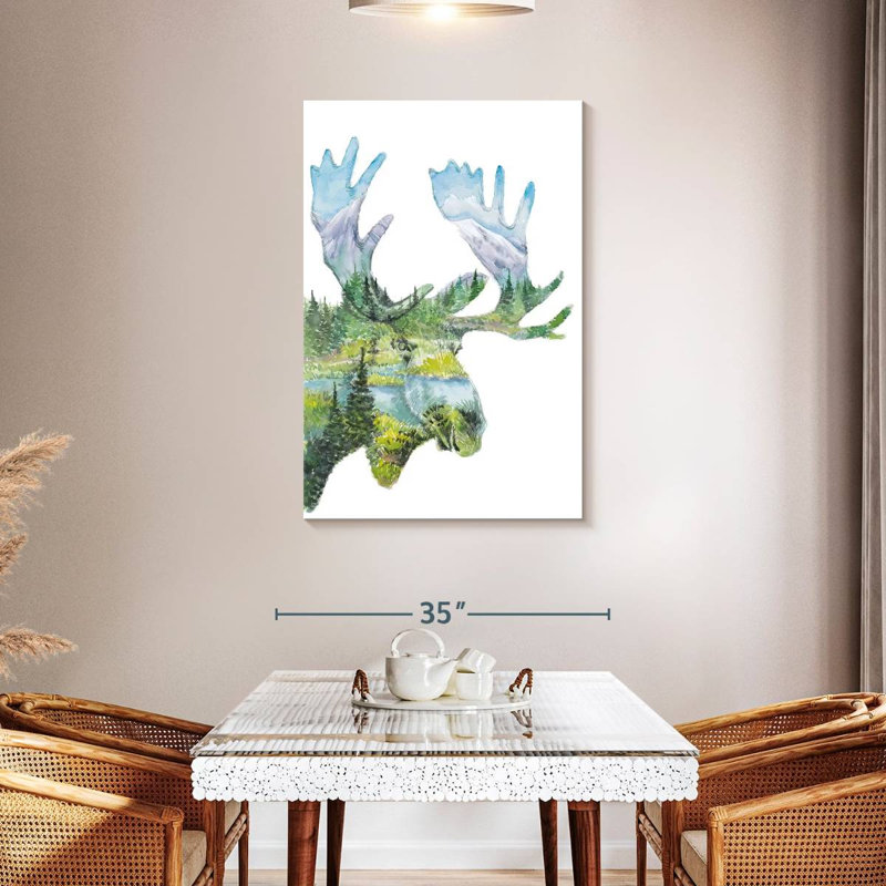 Brampt Nature Moose, 45" H x 30" W