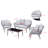 Jennetta 4 - Person Patio Conversation Set with Cushions