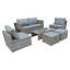 6 - Person Patio Dining Set with Rectangular Table , Cushions Included