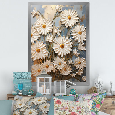 Marguerite blanche en fleurs élégance I