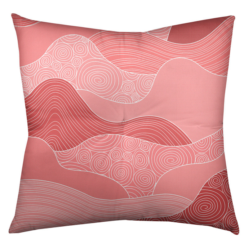 Coussin décoratif Katelyn Elizabeth, 26 x 26, Orange / pêche