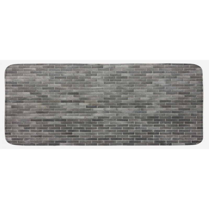 Tapis de cuisine gris brique moderne