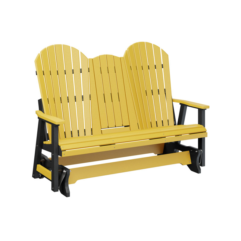 Fauteuil coulissant berçant à 5 places avec console berlinoise de qualité supérieure Berlin, Sunburst Yellow/Black