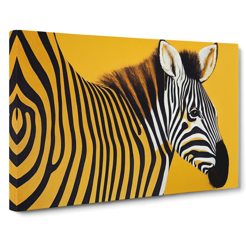 Zebra Art Vol.2 - Wrapped Canvas Print, 35cm H x 50cm W