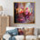 Rose floral splendide lustre rococo - lustre, art mural