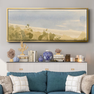 Brushy Coast I- Framed Canvas