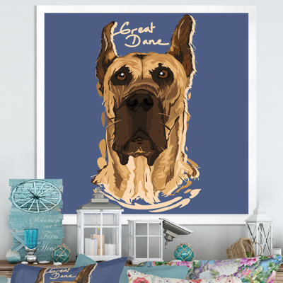 " Cartoon Great Dane "