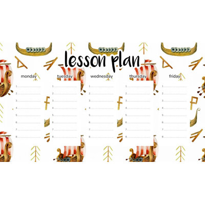 Magnetic Lesson Plan Viking Ships