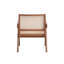 Fauteuil d'appoint ACME Velentina en rotin et finition naturelle