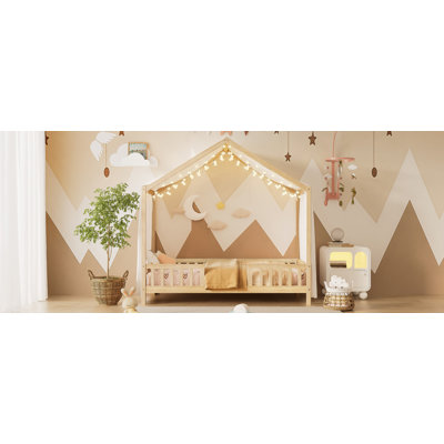 Lit de sol avec baldaquin Montessori