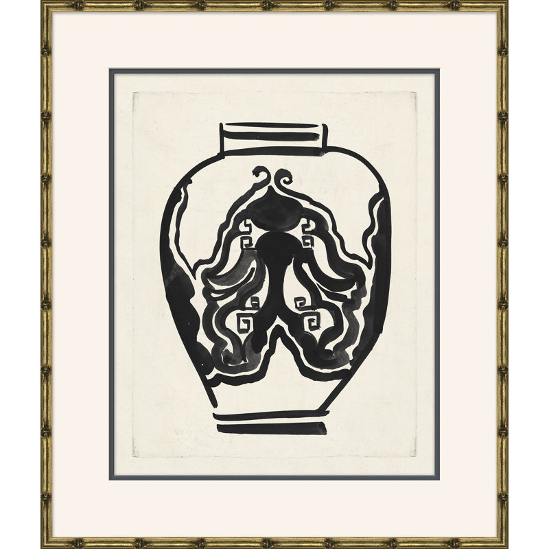 «Art Deco Vases», peinture sur cadre