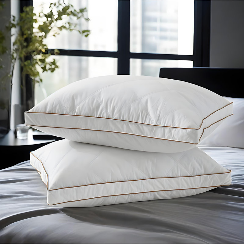  Feather and Down Medium Support Pillow, Queen