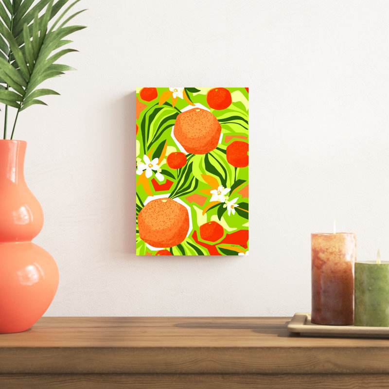 «Tangerine Grapefruit» par Megan Gallagher - impression sur toile tendue, H 12 po x l 8 po