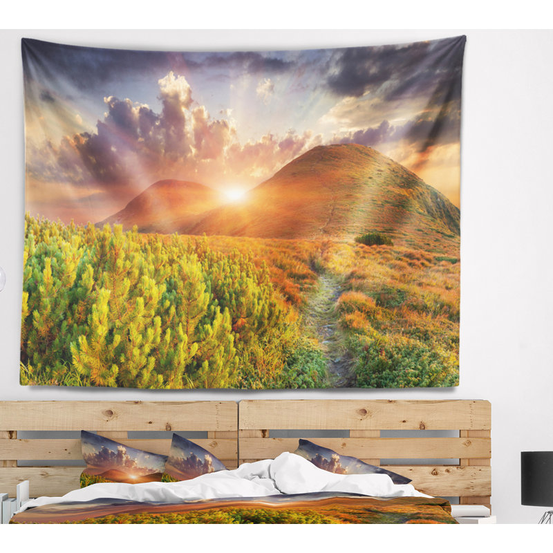 Tapisserie de l’automne en polyester avec accessoires suspendus inclus, H 32 po x l 39 po