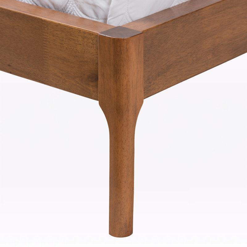 Ellerman Wingback mid-century look, King Bed, Light Beige 81.77'' W X 86.47'' L X 46.04" H, King, Light Beige