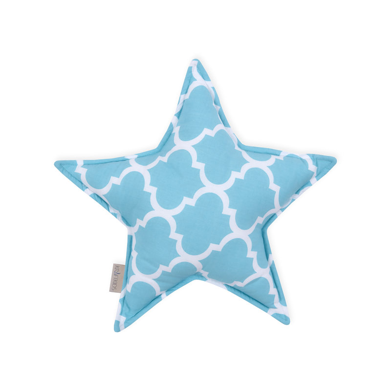 Marokkanisches Klee Geometric Novelty Cushion, Turquoise