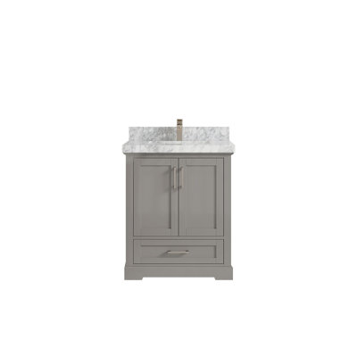Boston 30 po X P 22 po De meuble-lavabo simple D Marbre de Carrare