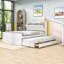 Lit en bois Flickinger avec prises de courant, tête de lit, lit gigogne simple et tiroirs-716396575-716396572
