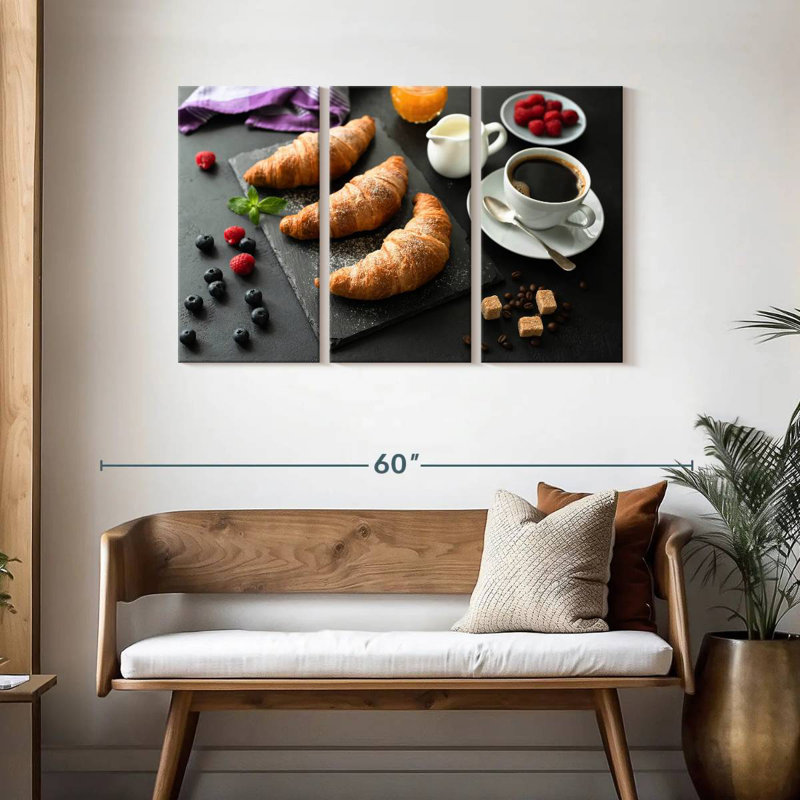 Yarlin Breakfast Croissants, 28" H x 45" W