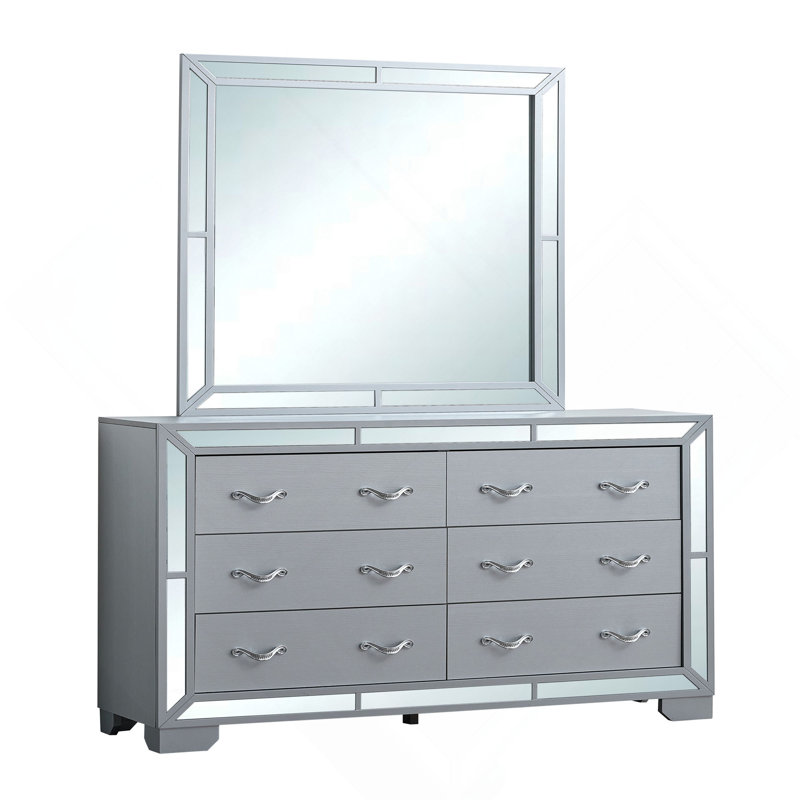 Dresser (Without Mirror) , Silver