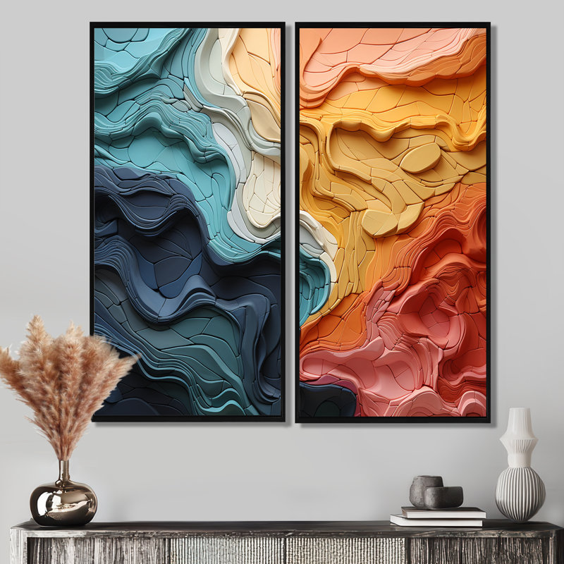 Cimdins Biomorphism Organic Forms IV - Abstract Biomorphism, reproduction d'art sur toile, 32" H x 32" W, Black