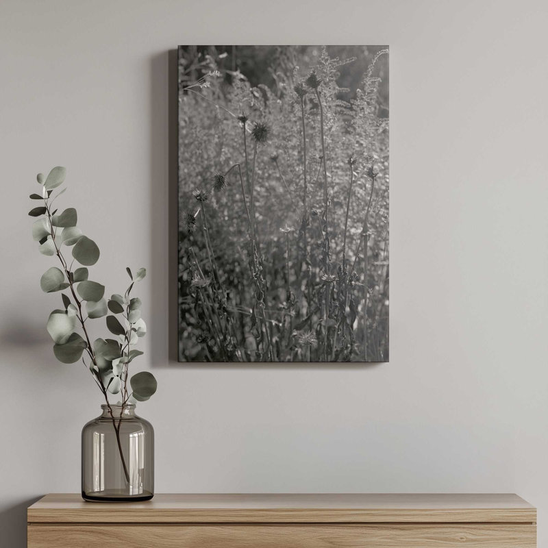 «Coneflowers in Autumn» par Tony Smith, reproduction d'art sur toile, H 12 po x l 8 po