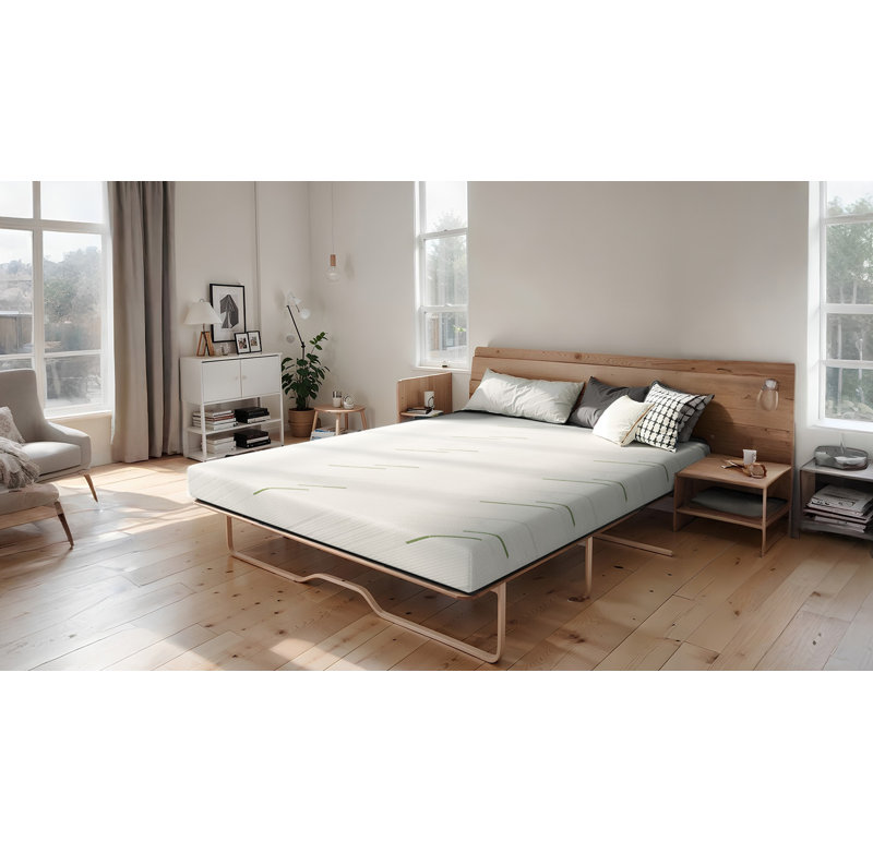 Coussin de matelas en mousse viscoélastique gélifiée 4 pouces Floryn, Lit simple
