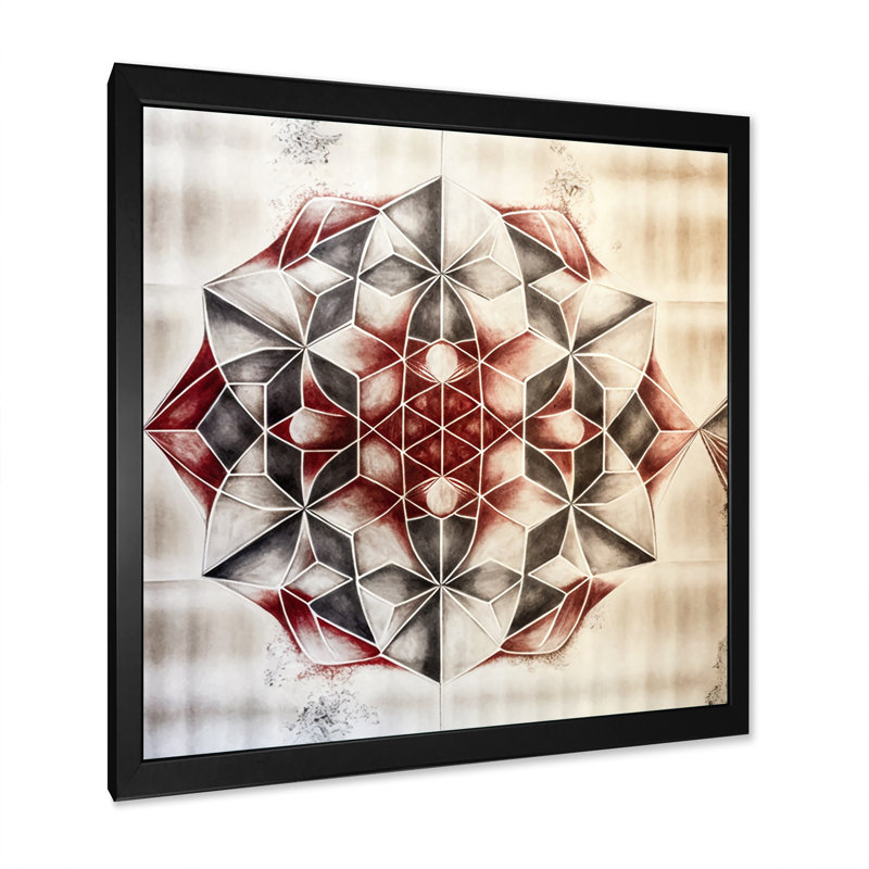 Impression sur toile avec cadre flottant, Noir, H 30 po x l 30 po x P 1 po