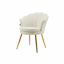 Fauteuil d'appoint en tonneau de 19 po de large avec siège doré Papasan-1875531045