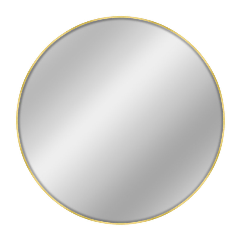 nielsen Jaron Round Wall Mirror, Aluminium, 60 cm H x 60 cm W, Gold