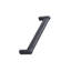 Metal and Black Lacquered Oak "Crossing" 6-5/16" Center to Center Wood Cabinet Handle