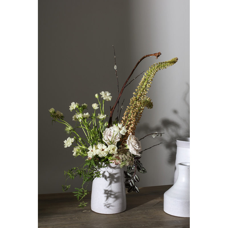 Vase de table Canella, H 9,5 po x l 6,5 po x P 6,5 po