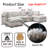 Balendin Beige U-shaped modular sofa, 2 Movable Ottomans, Linen Sectionals-2096238122