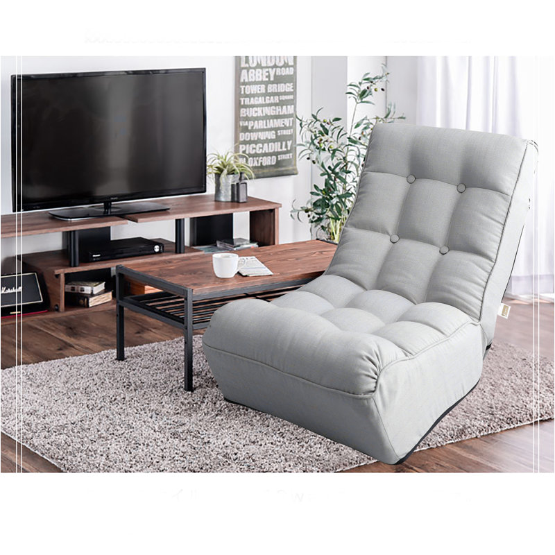 Canapé simple inclinable paresseux, Lin gris