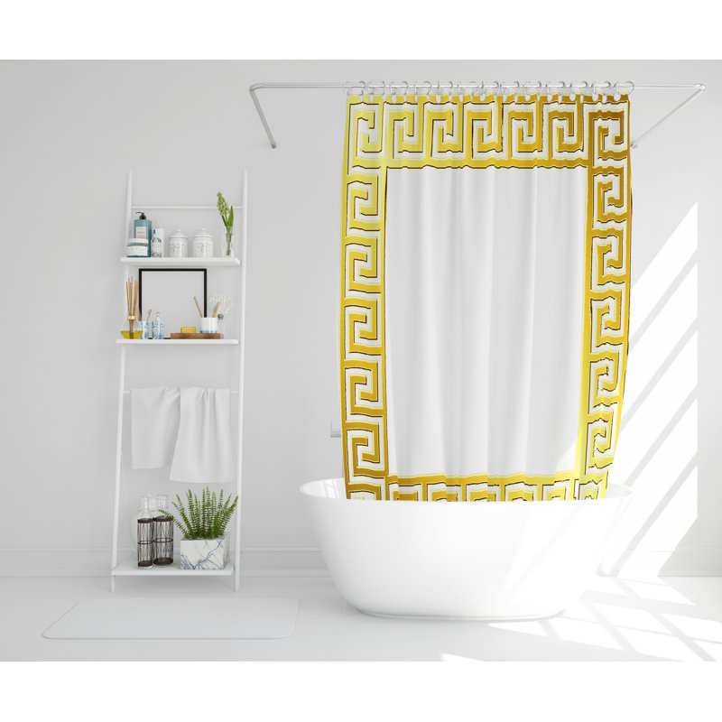 Otho Polyester Shower Curtain Set, 168cm H x 168cm W
