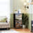 4 Drawer Dresser for Bedroom, Narrow Chest of Drawers, Wooden Top and Study Iron Frame 18"x37.5"-(WxH)