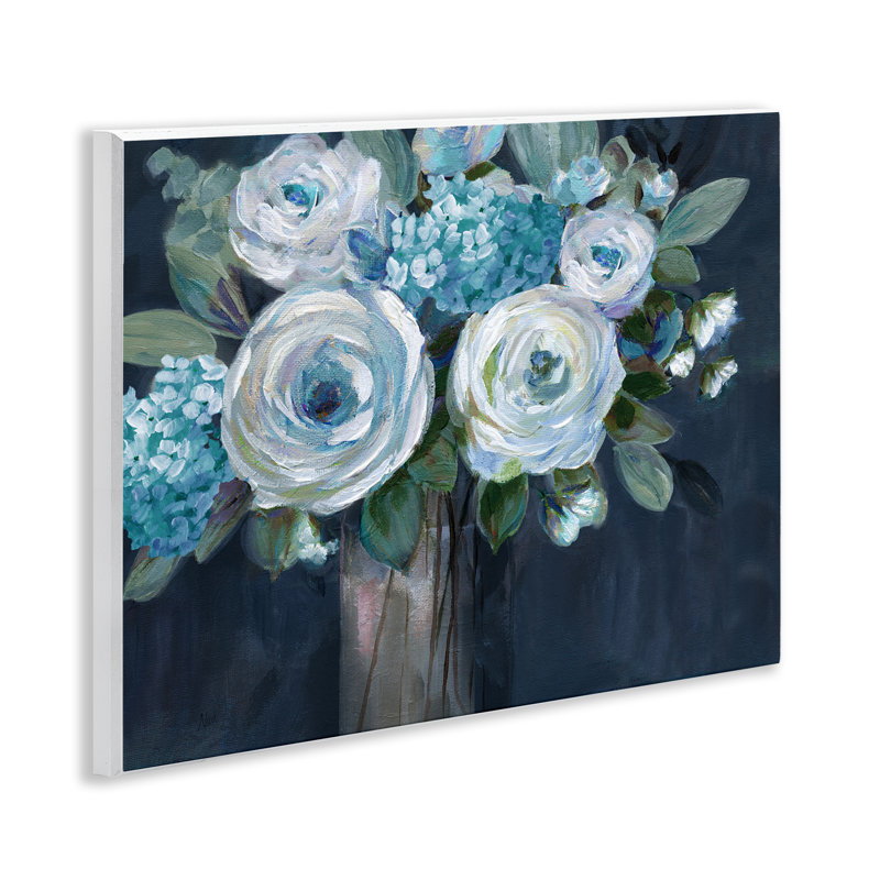 "Blue Mixed Bouquet", art mural par Nan