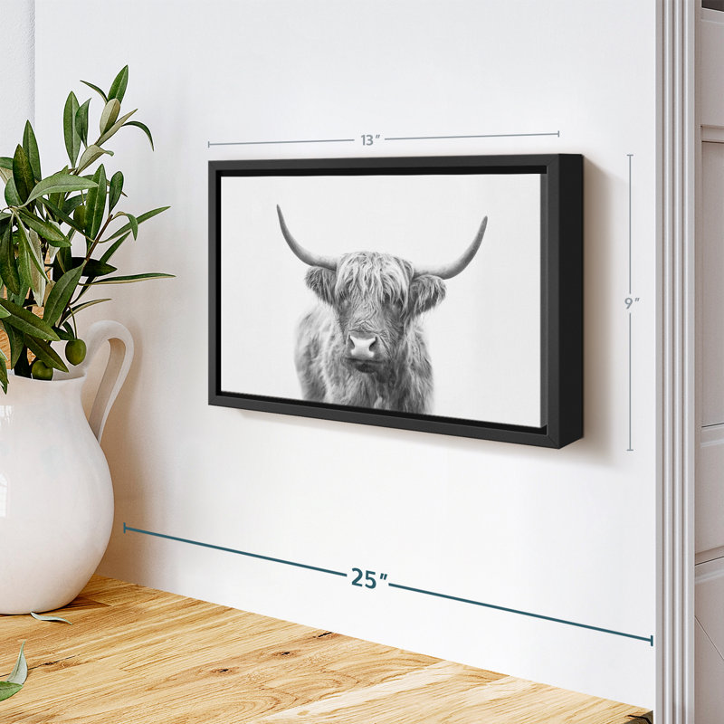 Impression sur toile Highland Bull I, H 13 po x l 9 po
