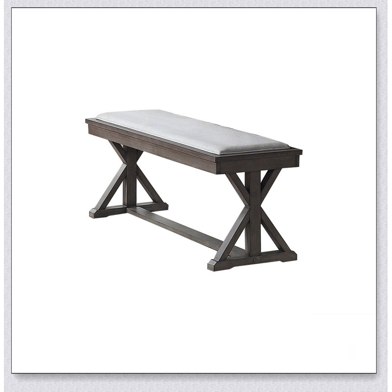 Banc de salle à manger rembourré en tissu, conception simple, confortable et durable, banc multifonctionnel