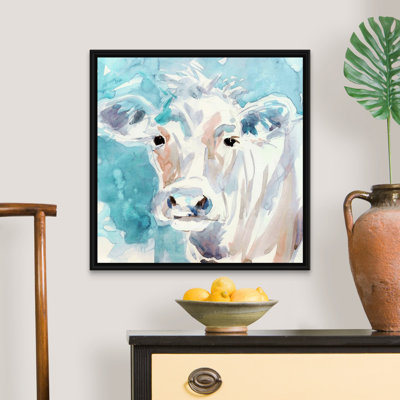 «Color Wash Cow», reproduction d'art sur toile