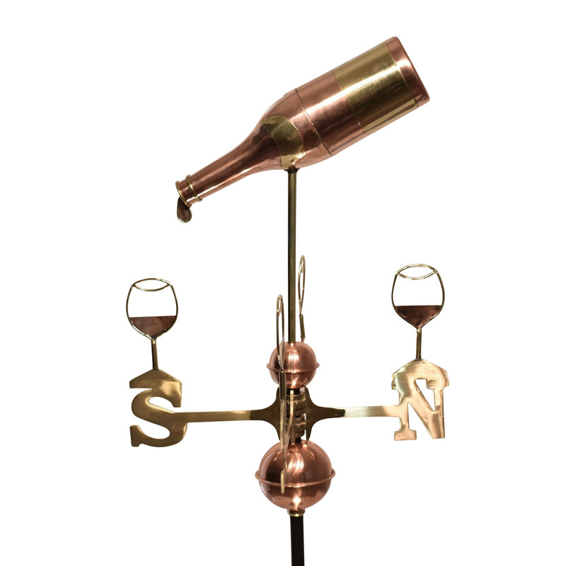 Girouette bouteille de vin