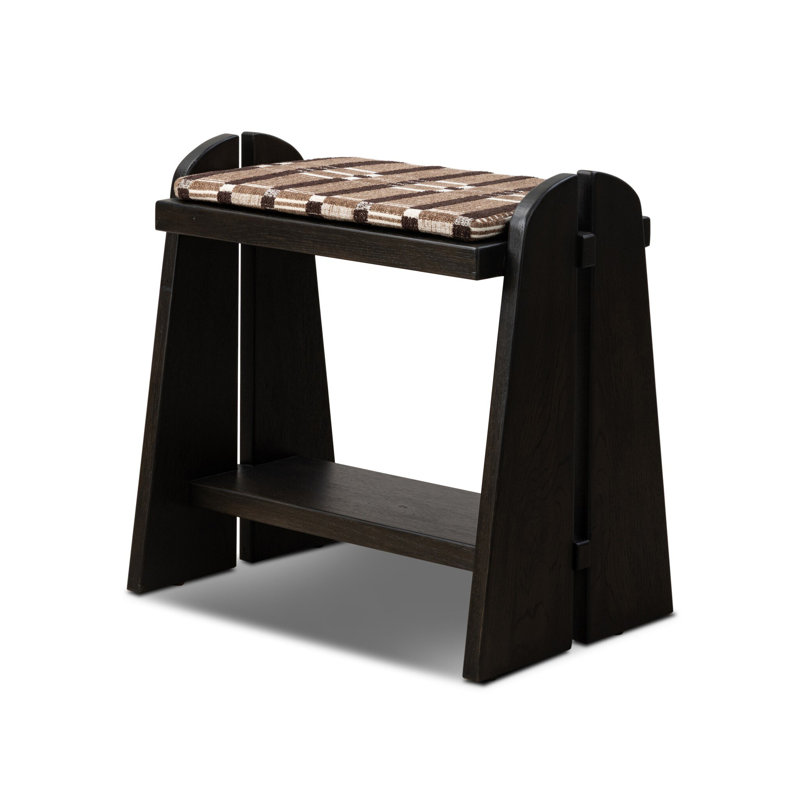 Landrea Upholstered Accent Stool, Sandhill Cocoa