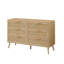 Double Dresser, Rattan Dresser With Drawers
