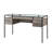 Wingfield 56" 2-Drawer Glass-Top Writing Desk-461367041