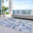 Machine Washable Indoor/Outdoor Claudian ACN1241 Denim Rug-103719036