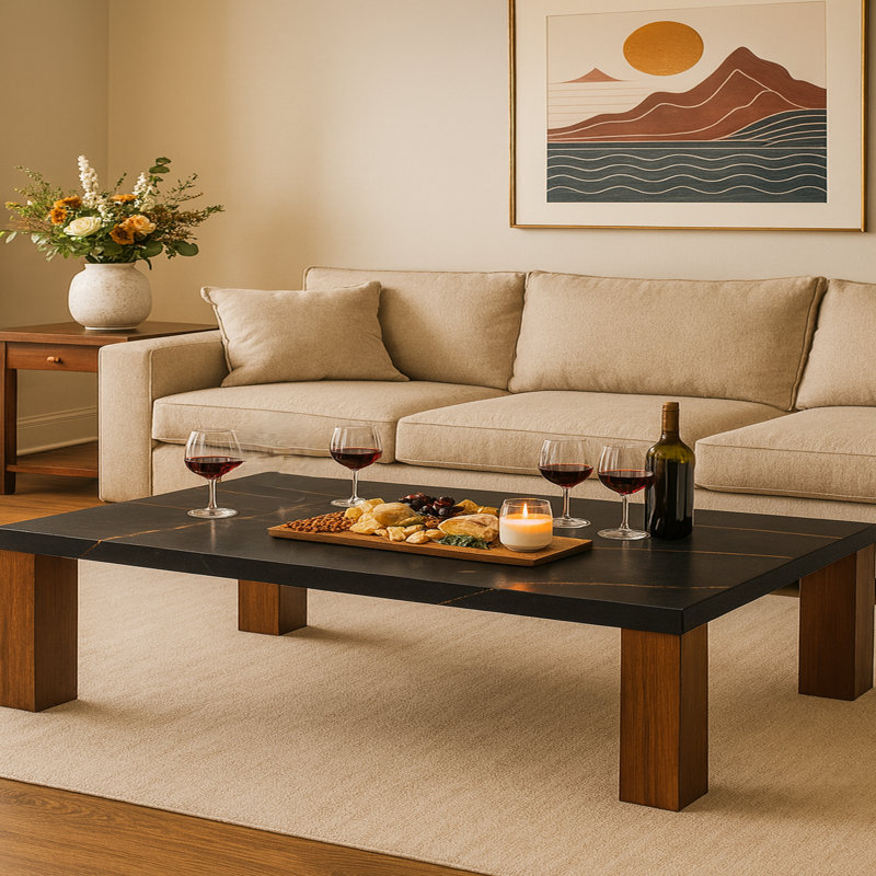 Table basse Belmont Belmont, Noir, Brun