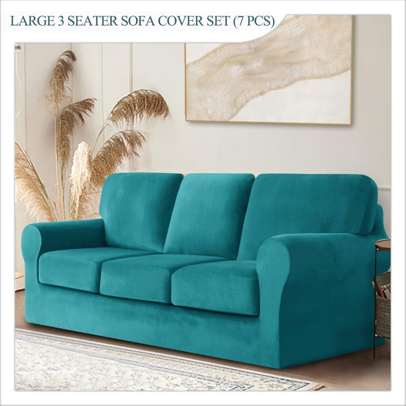 Outdoor Patio Sofa Cover, Blue, 26-35"