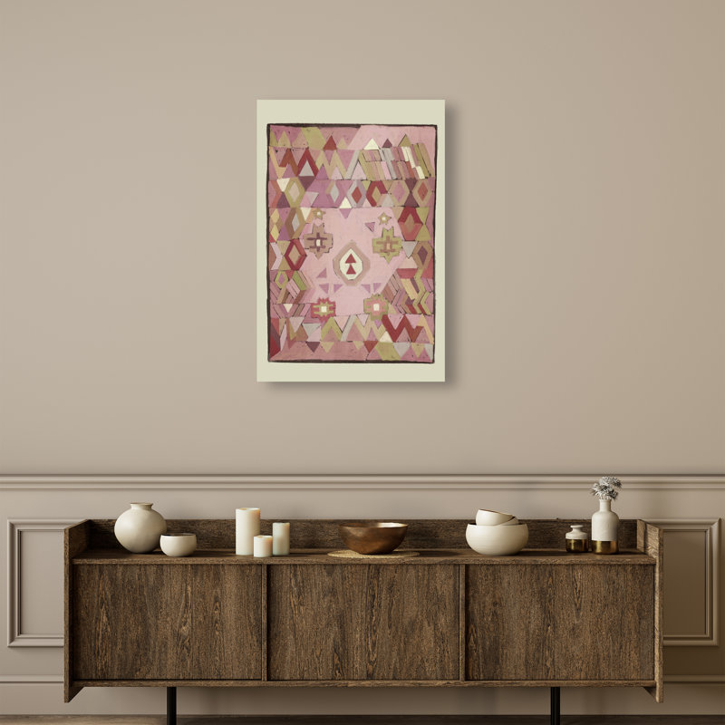 Tapestry Boehme II Canvas Abstract Print by Oliver Gal, Black Frame, 10 x 15, 36"H x 24"W, Gallery Wrapped