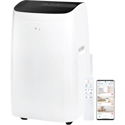 TCL 10000 BTU Q-Series Dual Hose Portable Inverter AC with Heater, 450 Sq.Ft., Works with Smart Home Devices